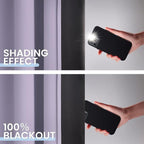 SimpleHome 100% Blackout Curtains for Bedroom,Thermal Insulated Lilac Grommet Window Drapes Room Darkening Curtains for Living Room with Black Back,42 x 72 Inch,2 Panels