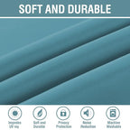 H.VERSAILTEX Blackout Curtain for Living Room Thermal Insulated Window Treatment Curtain Extra Long 108 inch Length Energy Saving Solid Grommet Top Blackout Drape, One Panel, Storm Blue, 52"W x 108"L