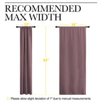 NICETOWN Bedroom Curtains for Kids Room, Window Treatment Thermal Insulated Solid Room Darkening Drape Panels for Girls Room (Dry Rose, Set of 2, 34 inches Width by 63 inches Length)