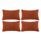 Fancy Homi 4 Packs Decorative Throw Pillow Covers for Living Room Couch Bed, Modern Farmhouse Boho Home Décor Accent Cushion Case, 20" x 12", Neutral