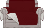 Easy-Going Oversized Chair Sofa Slipcover Reversible Sofa Cover Water Resistant Couch Cover Furniture Protector Cover with Elastic Straps for Pets Dog (Oversized Chair, Christmas Red/Ivory)
