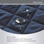 Easy-Going Futon Sofa Slipcover Reversible Sofa Cover Armless Cover Furniture Protector Couch Cover Water Resistant Pets, Kids, Children, Dog, Cat Dark Blue/Light Blue