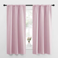 NICETOWN Bedroom Curtains, Room Darkening Draperies Window Curtain Panels, Thermal Insulated Room Darkening Curtains (Lavender Pink, 2 Panels, W34 x L63)