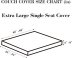 Sofa Covers Couch Covers for Sofa Pet Friendly Couch Cushion Covers Universal Sofa Covers Washable Stretch Slipcovers for Sectional Sofa (Texture Light Gray,Extra Large Single Seat Cover)