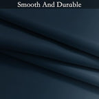 SimpleHome Navy Blue Ombre Room Darkening Curtains for Living Room, Light Blocking Gradient Thermal Insulated Grommet Window Curtains/Drapes for Bedroom, 2 Panels, 52x63 inches Length