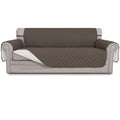 Easy-Going Reversible Couch Cover, 3 Cushion Sofa, Large, Taupe/Ivory