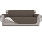 Easy-Going Reversible Couch Cover, 3 Cushion Sofa, Large, Taupe/Ivory