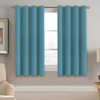 H.VERSAILTEX Blackout Curtain for Living Room Thermal Insulated Window Treatment Curtain 54 inch Length Energy Saving Solid Grommet Top Blackout Drape, One Panel, Storm Blue, 52" W x 54" L