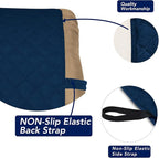 PureFit Reversible Quilted Oversized Recliner Sofa Cover, Water Resistant Furniture Protector, Washable Couch Cover with Elastic Straps for Kids, Pets (Small, Navy/Navy)