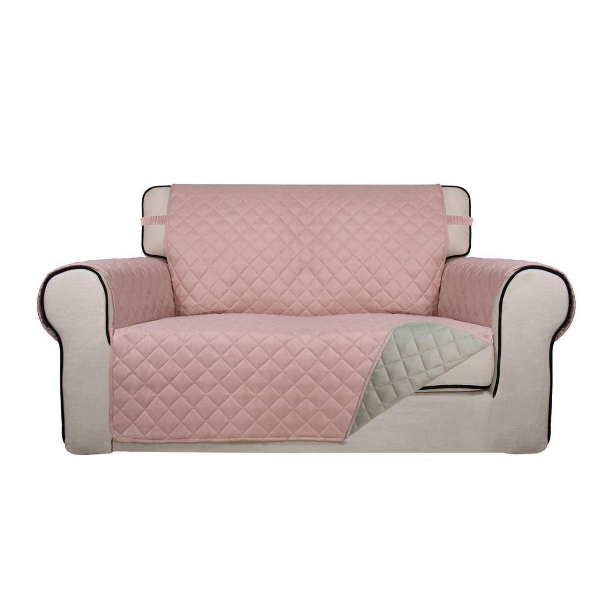 PureFit Reversible Quilted Couch Covers for Dogs Loveseat Sofa Cover 46.5”