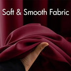 MIULEE Christmas Blackout Curtains 2 Panels, Room Darkening Thermal Insulated Drapes Solid Window Treatment Set Grommet Top Light Blocking Curtain for Living Room/Bedroom 52x84 inch,Wine Red
