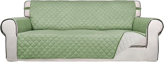 PureFit Reversible Quilted Sofa Cover Dog Couch Covers for Sofa, 66 in