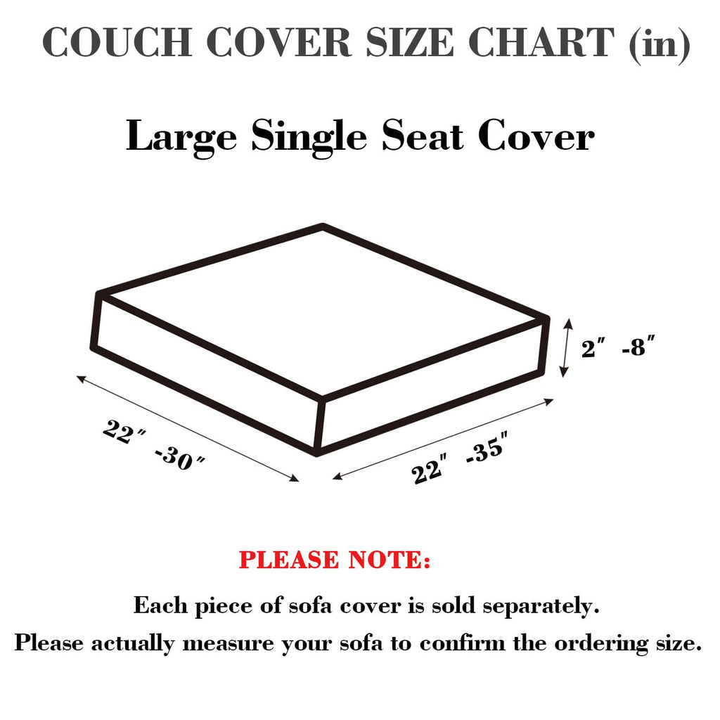 Disayu Sofa Covers Couch Covers for Sofa Pet Friendly Couch Cushion Covers Universal Sofa Covers Washable Stretch Slipcovers for Sectional Sofa (Texture Blue,Large Single Seat Cover)