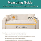 Couch Cover for Dogs Washable, Fuzzy Pet Couch Covers for 3 Cushion Sofa Pet Friendly, Non Slip Sofa Cover (White, 27.6" x 70.9"/70 x 180cm)