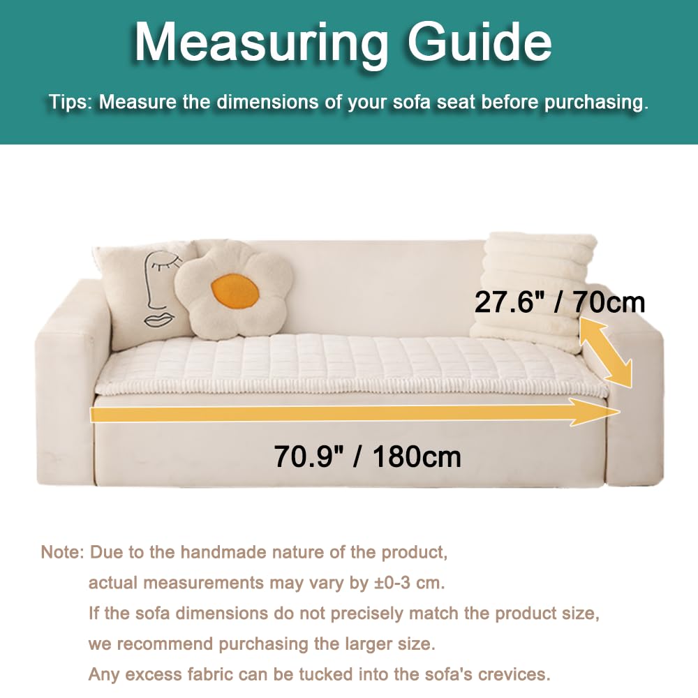 Awjcsv Couch Covers for Dogs Washable, Non Slip Sofa Protector Pet Friendly