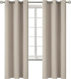 BGment Room Darkening Curtains 72 Inches Long - Grommet Thermal Insulated Drapes Window Treatment Curtains for Bedroom, 2 Panels, 42 x 72 Inch, Camel