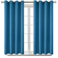 BGment Blackout Curtains - Grommet Thermal Insulated Room Darkening Bedroom and Living Room Curtains, Set of 2 Panels (52 x 54 Inch, Steel Blue)