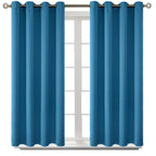 BGment Blackout Curtains - Grommet Thermal Insulated Room Darkening Bedroom and Living Room Curtains, Set of 2 Panels (52 x 54 Inch, Steel Blue)
