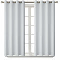 BGment Room Darkening Curtains 54 Inches Long - Grommet Thermal Insulated Drapes Window Treatment Curtains for Bedroom, 2 Panels, 52 x 54 Inch, Greyish White