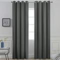 Yakamok Room Darkening Curtains 52x84 inch Length Dark Grey-Living Room