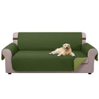 U-NICE HOME 4 Seater Sofa Cover 91''Large Couch Cover, Huntergreen/Sage