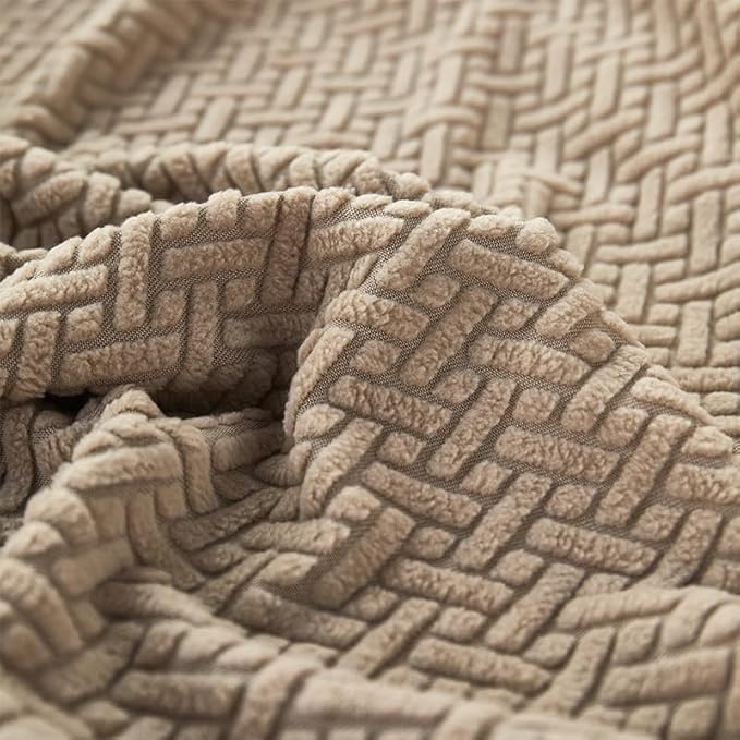 Sofa Covers Couch Covers for Sofa Pet Friendly Couch Cushion Covers Universal Sofa Covers Washable Stretch Slipcovers for Sectional Sofa (Texture Light Coffee,Headrest Cover)