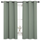 NICETOWN Grey Blackout Curtains for Bedroom 42" Wide x 63" Long 2 Panels