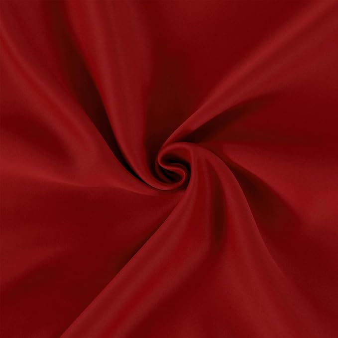 LEMOMO Red Thermal Blackout Curtains/42 x 95 Inch/Set of 2 Panels Room Darkening Curtains for Bedroom