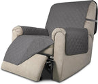 Easy-Going Recliner Chair Slipcover Reversible Sofa Cover Water Resistant Couch Cover Furniture Protector with Elastic Straps for Pets Dog (Recliner 22 inch, Gray/Gray)