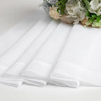 OVZME White Sheer Curtains 63 inch Length 2 Panels for Bedroom Living Room, Light Filtering Dual Rod Pocket Voile, Each 42 Width by 63 Length.
