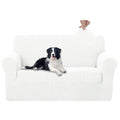 U-NICE HOME Loveseat Cover Stretch Couch Cover Sofa Slipcover, Ivory White