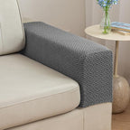 Soothing Home Sofa Covers, Sofa Hero Covers, Wear-Resistant Universal Couch Covers Washable Stretch Sectional Couch Cushion Covers (Grey,Arm Rest Covers 2pcs)
