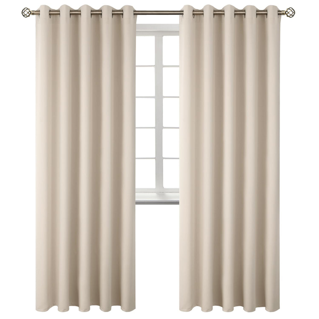 BGment Champagne Room Darkening Curtains 84 Inch for Living Room - 2 Panels