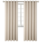 BGment Champagne Room Darkening Curtains 84 Inch for Living Room - 2 Panels
