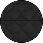 PureFit Reversible Quilted Sofa Cover, Water Resistant Slipcover Furniture Protector, Washable Couch Cover with Non Slip and Elastic Straps for Kids, Dogs, Pets (Oversized Loveseat, Black/Black)