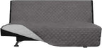 Easy-Going Futon Sofa Slipcover Reversible Sofa Cover Armless Cover Furniture Protector Couch Cover Water Resistant Pets, Kids, Children, Dog, Cat Gray/Light Gray