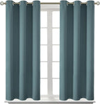 BGment Room Darkening Curtains 54 Inches Long - Grommet Thermal Insulated Drapes Window Treatment Curtains for Bedroom, 2 Panels, 38 x 54 Inch, Stone Blue