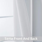 Yakamok Greyish White Curtains for Bedroom,Grommet Thermal Insulated Room Darkening Curtains for Living Room, 62W x 63L, 2 Panels