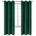 BGment Blackout Curtains for Kids Bedroom - Grommet Thermal Insulated Room Darkening Curtains for Living Room, Set of 2 Panels (42 x 72 Inch, Emerald)