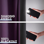 SimpleHome Blackout Curtains Ombre for Living Room,Room Darkening Purple Curtains Set of 2 Panels Thermal Insulated Bedroom Curtains，52 x 84 Inch