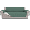 Easy-Going Reversible Couch Cover, 4 Seater Sofa, XX-Large Sofa, Cyan/Ivory