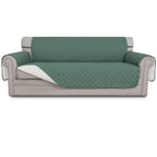 Easy-Going Reversible Couch Cover, 4 Seater Sofa, XX-Large Sofa, Cyan/Ivory