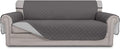 Easy-Going Reversible Couch Cover, 4 Seater Sofa, Gray/Light Gray