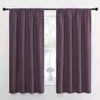NICETOWN Blackout Curtains for Living Room, Plum, 2 Panels, 42 by 63, Darkening Window Curtain Panels, Easy-Care Solid Thermal Insulated Draperies/Drapes for Daughter Room