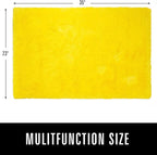 LOCHAS Ultra Soft Indoor Modern Area Rugs Fluffy Living Room Carpets for Children Bedroom Home Decor Nursery Rug,2x3 Feet, Yellow