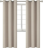 BGment Room Darkening Curtains 84 Inches Long - Grommet Thermal Insulated Drapes Window Treatment Curtains for Bedroom, 2 Panels, 38 x 84 Inch, Camel