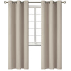 BGment Camel Room Darkening Curtains 84 Inch for Living Room - 2 Panels