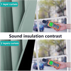 NICETOWN 100% Blackout Curtains 84 inches Long, Seafoam Green, 52 inches Wide, Pair of Energy Smart & Noise Blocking Out Drapes for Baby Room Window, Thermal Insulated Guest Room Lined Window Dressing