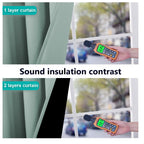NICETOWN 100% Blackout Curtains 84 inches Long, Seafoam Green, 52 inches Wide, Pair of Energy Smart & Noise Blocking Out Drapes for Baby Room Window, Thermal Insulated Guest Room Lined Window Dressing