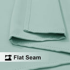 NICETOWN 2 Panels Blackout Curtains, Rod Pocket Window Curtains Room Darkning Drapes for Bedroom/Living Room, Thermal Insulated Solid Draperies for Home Office/Study, 62 by 72-Inch, Aqua